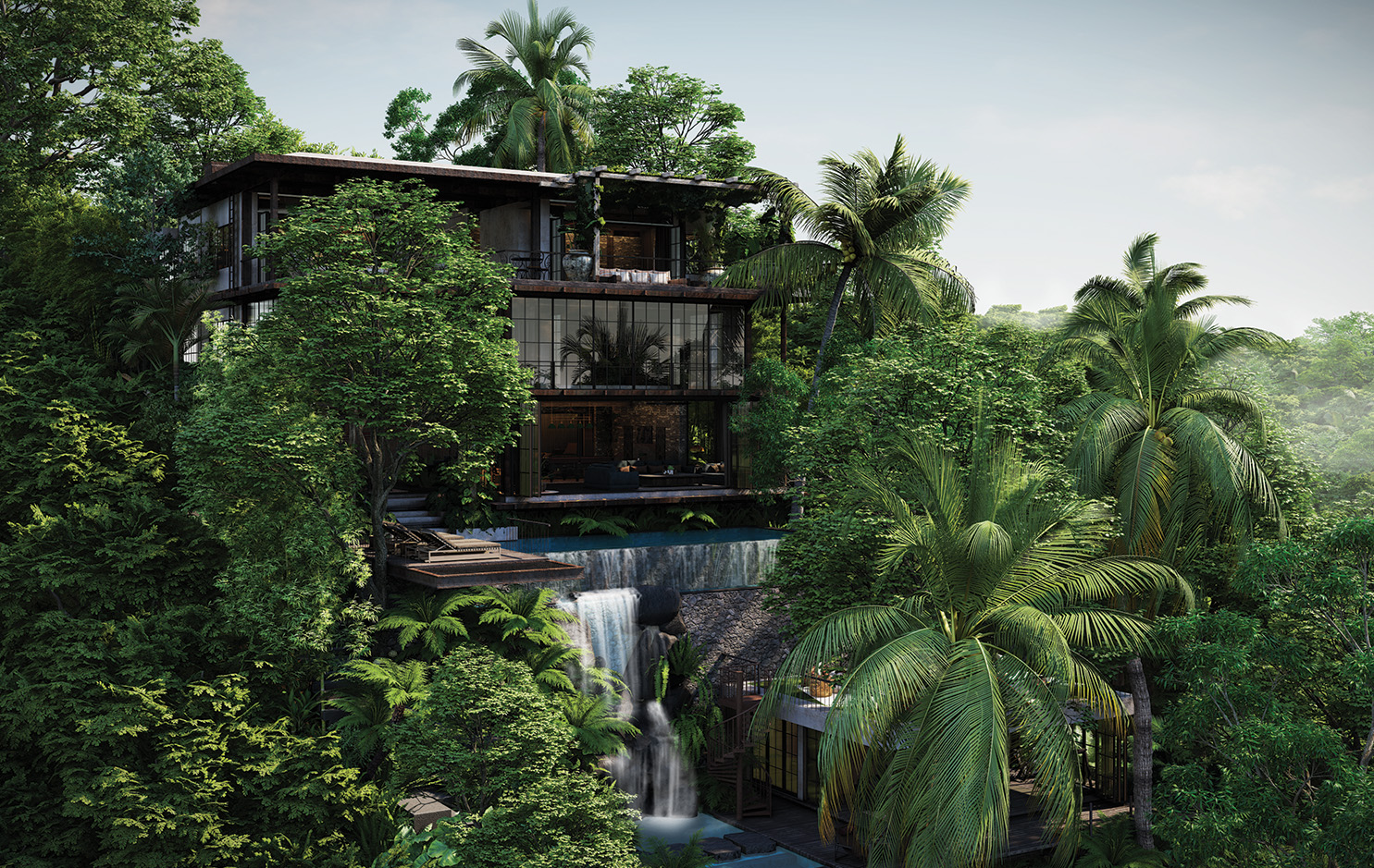 ELEGANT JUNGLE 5 BEDROOM VILLA FOR SALE LEASEHOLD IN UBUD BE-965 